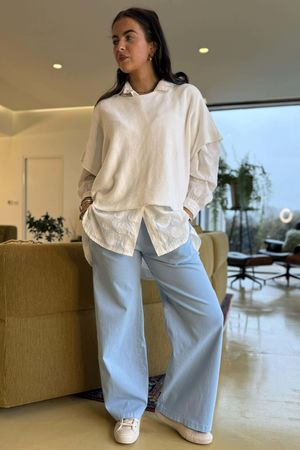  Luxury Wide Leg Magic Trouser Denim